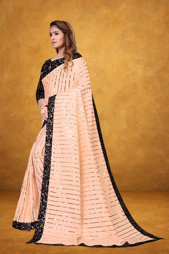 attiris peach sequin saree (5).webp