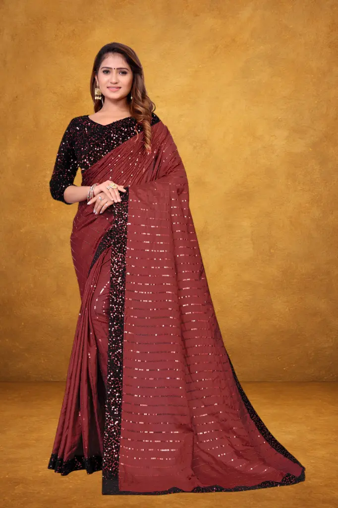 attiris maroon sequin saree (1).webp