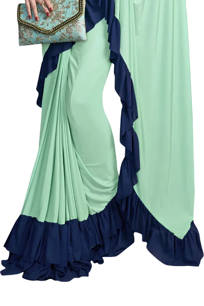 Attiris blue ready to wear saree (2).webp
