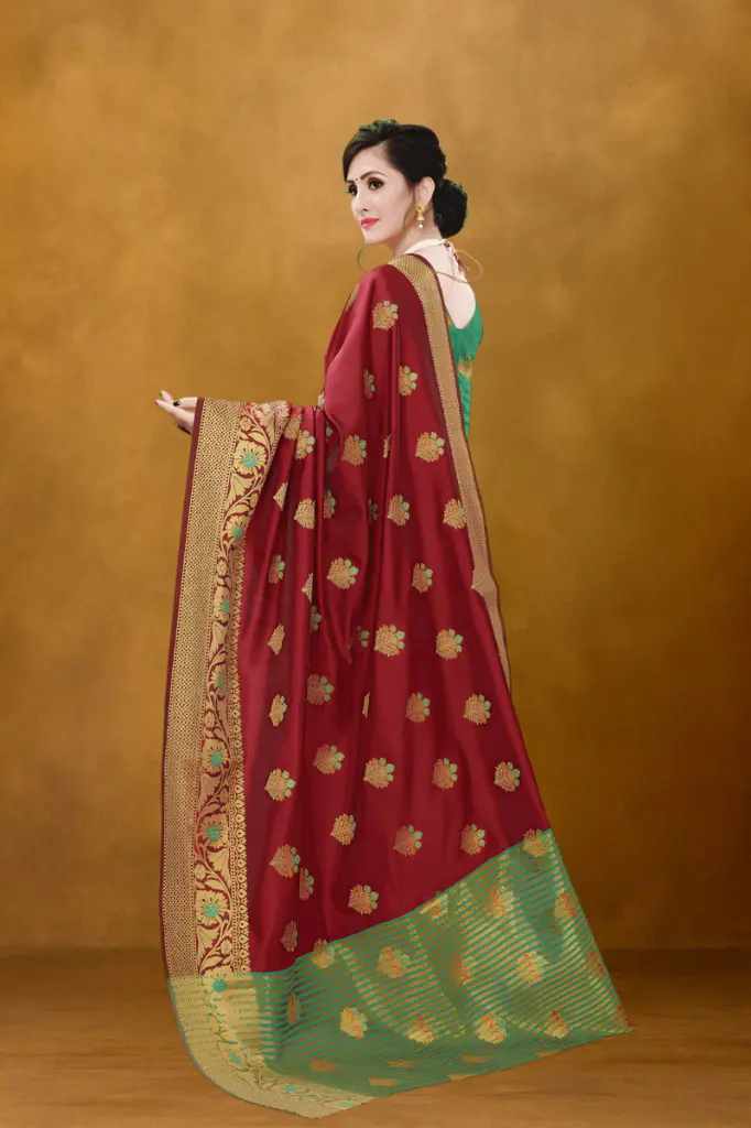 Attiris maroon saree (4).webp