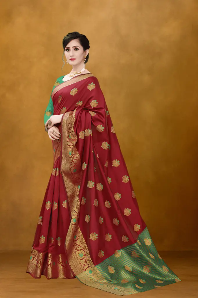 Attiris maroon saree (5).webp