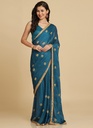 Women's Georgette Sequinned Saree